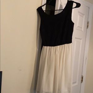 Black and white dress